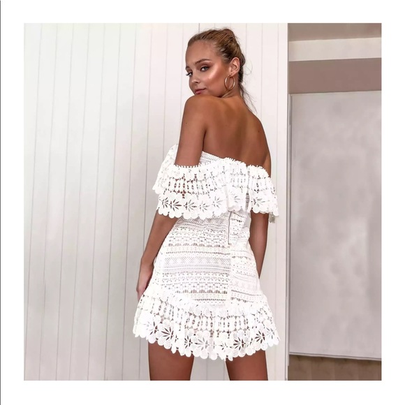 💃🏻Chantal White Lace Dress - Picture 4 of 7